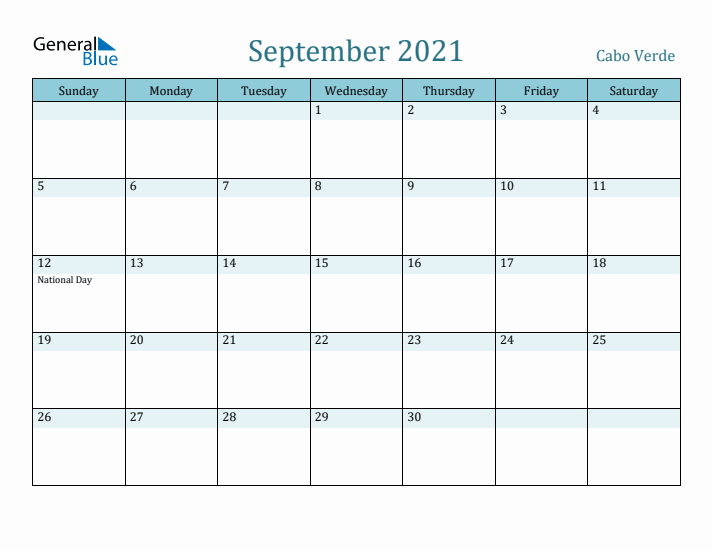 September 2021 Calendar with Holidays