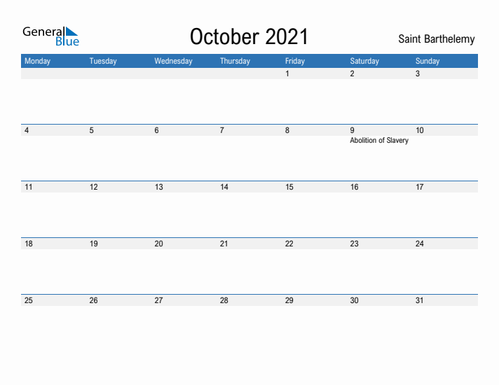 Fillable October 2021 Calendar