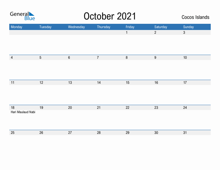 Fillable October 2021 Calendar