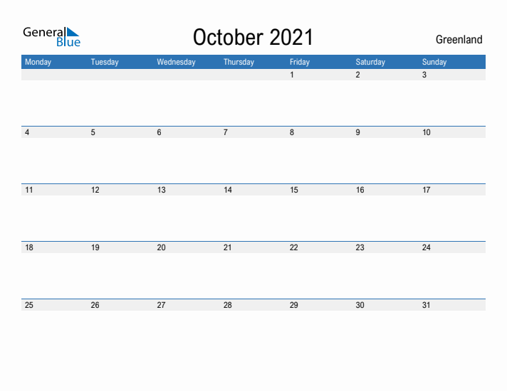 Fillable October 2021 Calendar