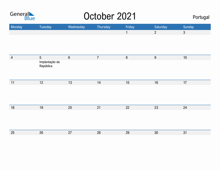 Fillable October 2021 Calendar