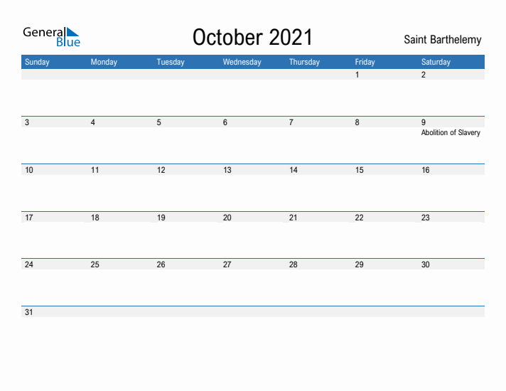 Fillable October 2021 Calendar