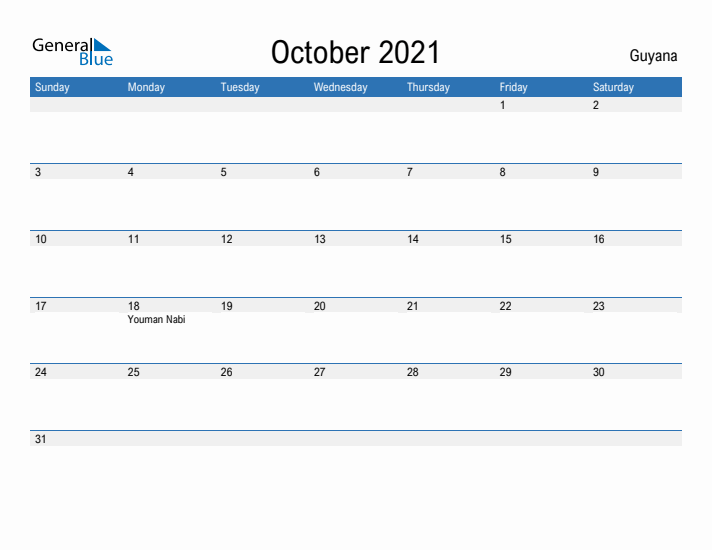 Fillable October 2021 Calendar