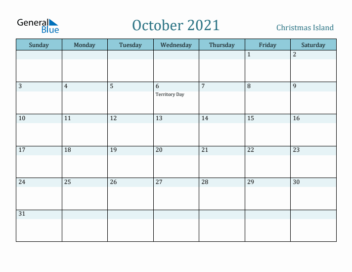 October 2021 Calendar with Holidays