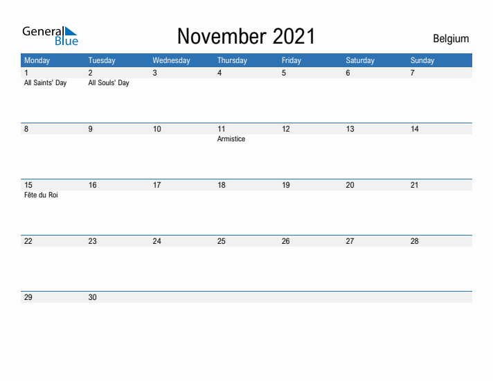 Fillable November 2021 Calendar