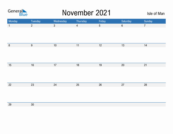 Fillable November 2021 Calendar