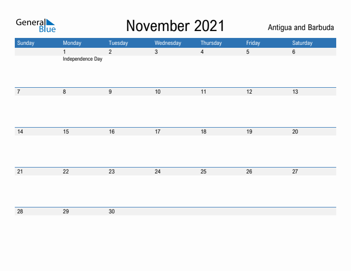 Fillable November 2021 Calendar