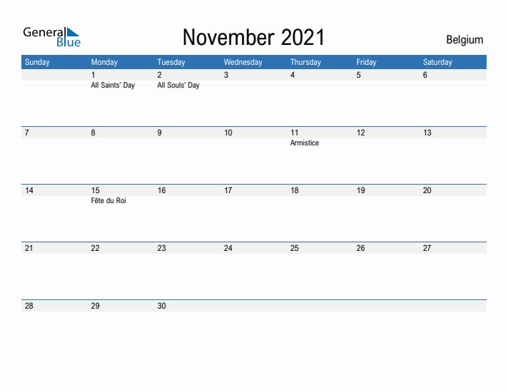 Fillable November 2021 Calendar