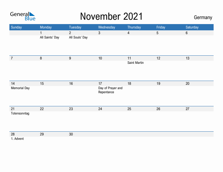 Fillable November 2021 Calendar