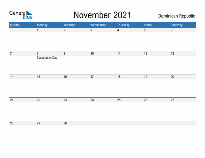 Fillable November 2021 Calendar