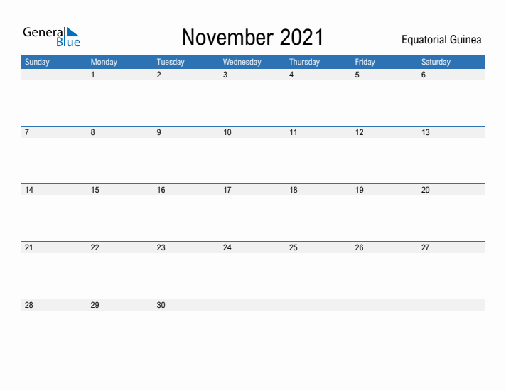 Fillable November 2021 Calendar