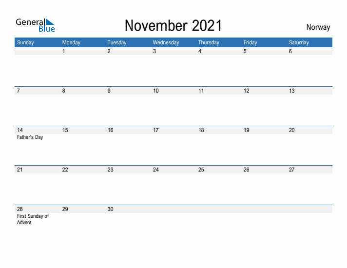 Fillable November 2021 Calendar