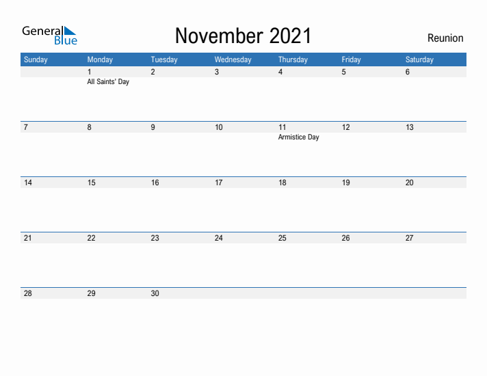 Fillable November 2021 Calendar