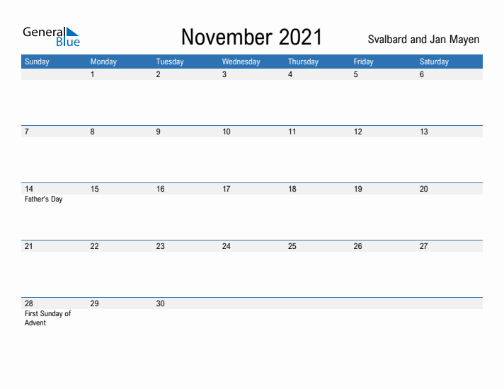 Fillable November 2021 Calendar