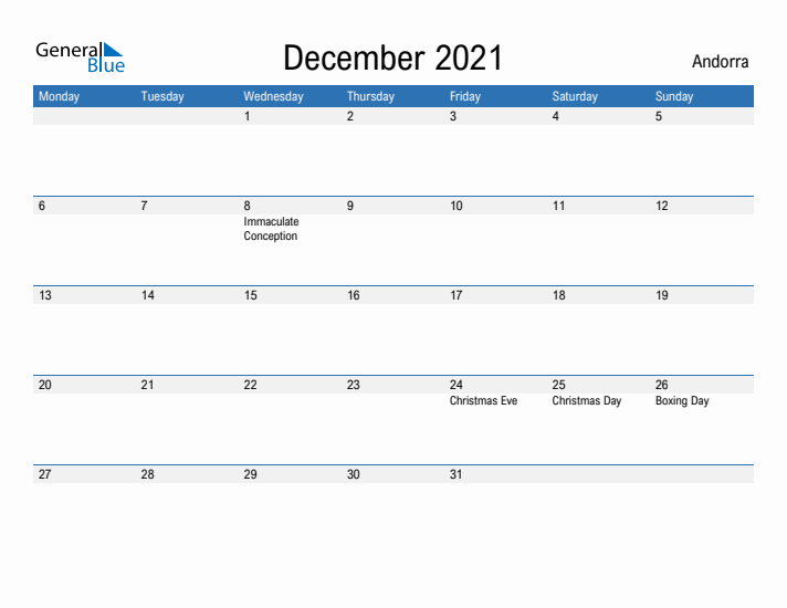 Fillable December 2021 Calendar