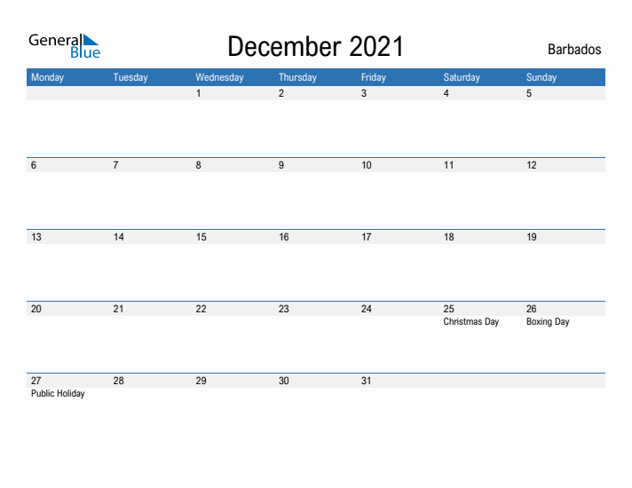 Fillable December 2021 Calendar