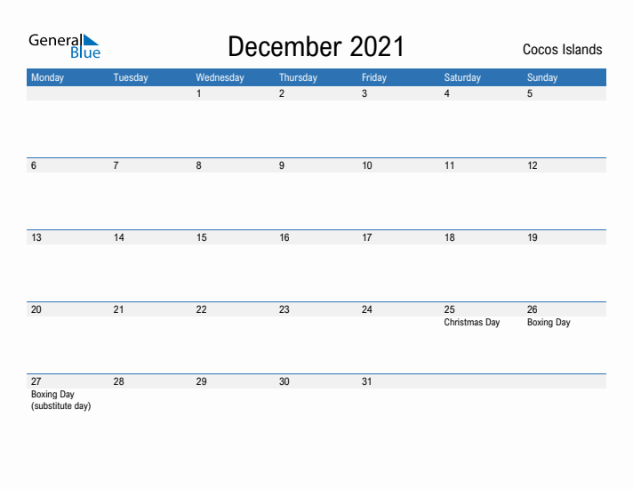 Fillable December 2021 Calendar