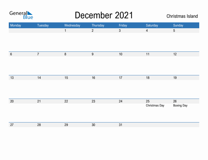 Fillable December 2021 Calendar