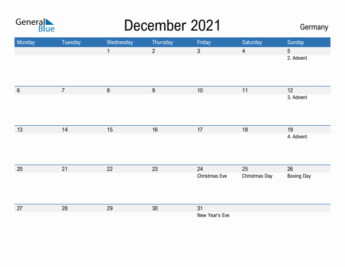 Fillable December 2021 Calendar