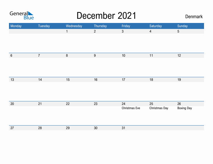 Fillable December 2021 Calendar