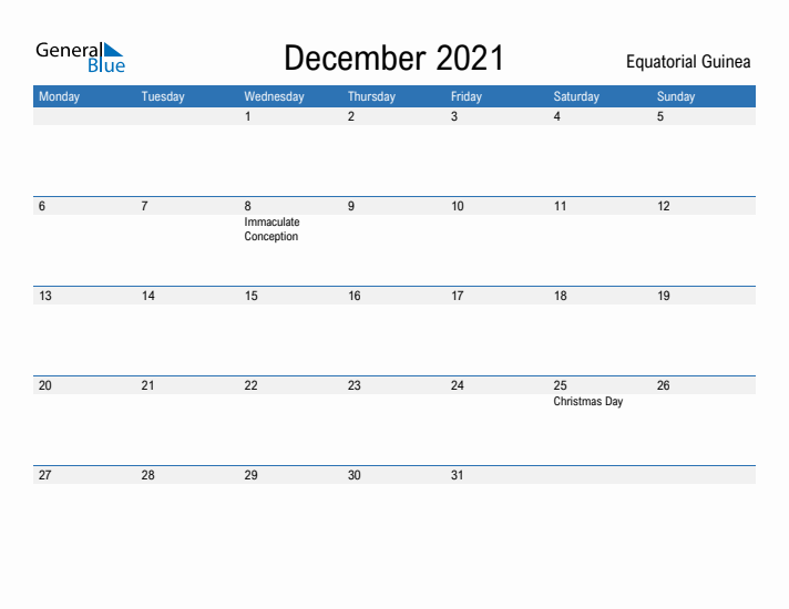 Fillable December 2021 Calendar