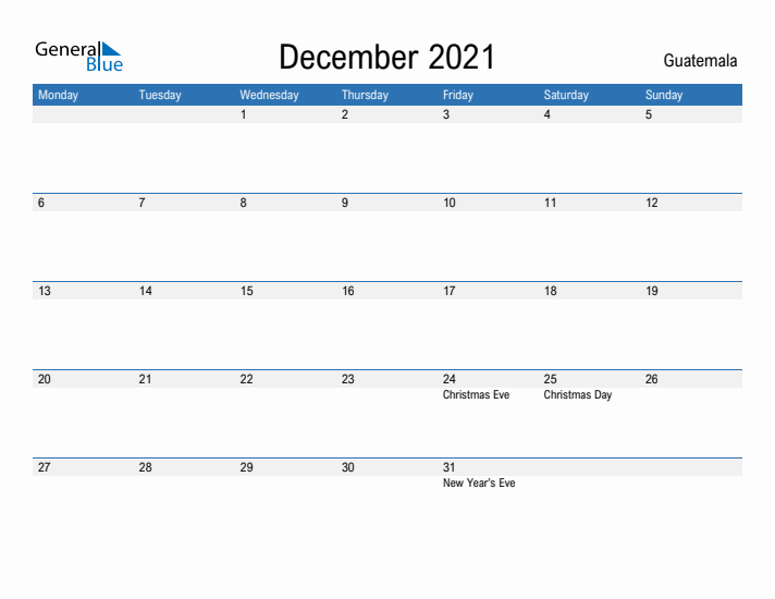 Fillable December 2021 Calendar