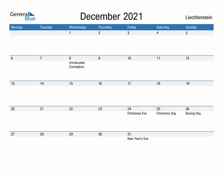 Fillable December 2021 Calendar