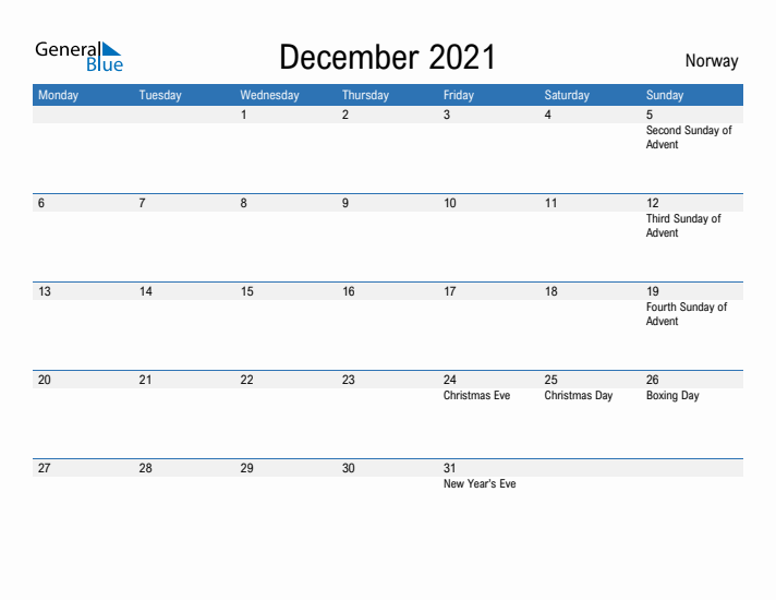 Fillable December 2021 Calendar