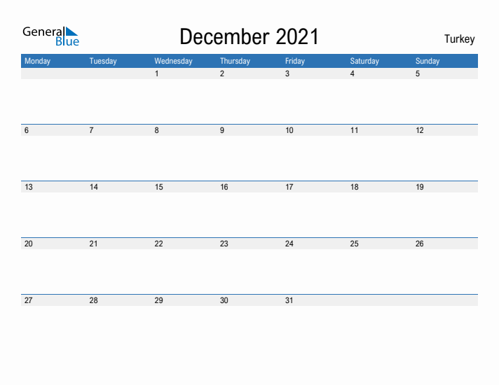 Fillable December 2021 Calendar