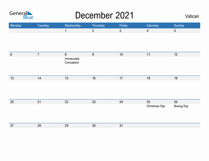 Fillable December 2021 Calendar