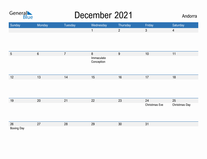 Fillable December 2021 Calendar