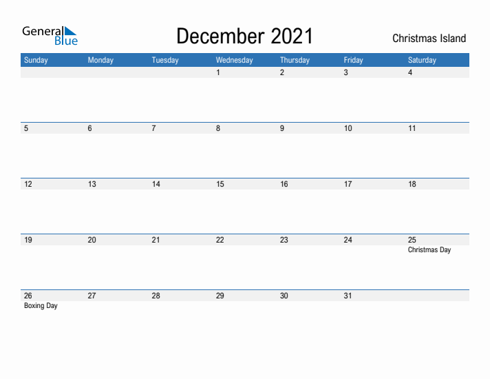 Fillable December 2021 Calendar