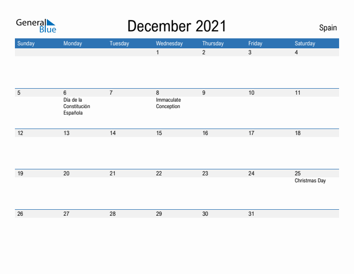 Fillable December 2021 Calendar