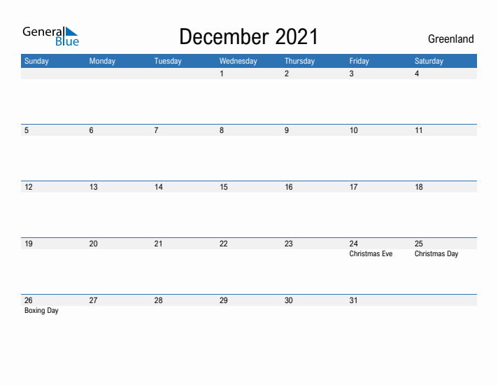 Fillable December 2021 Calendar