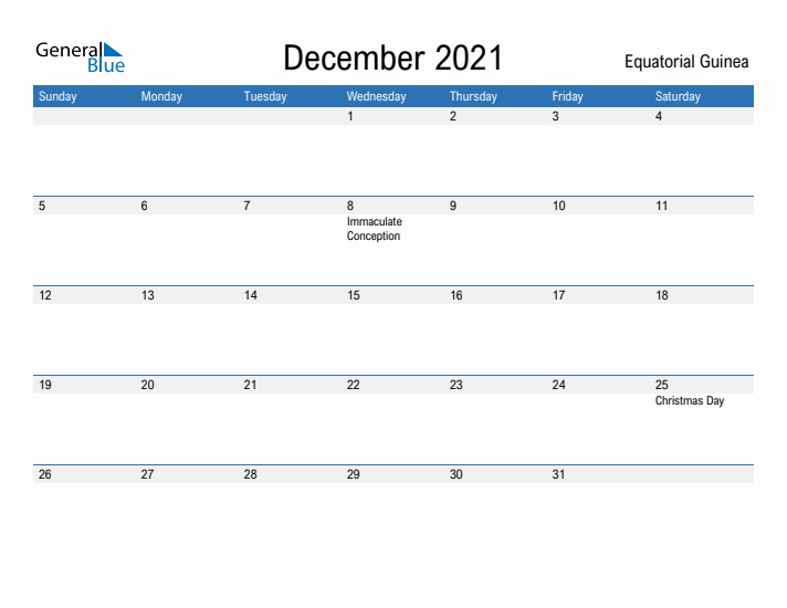 Fillable December 2021 Calendar