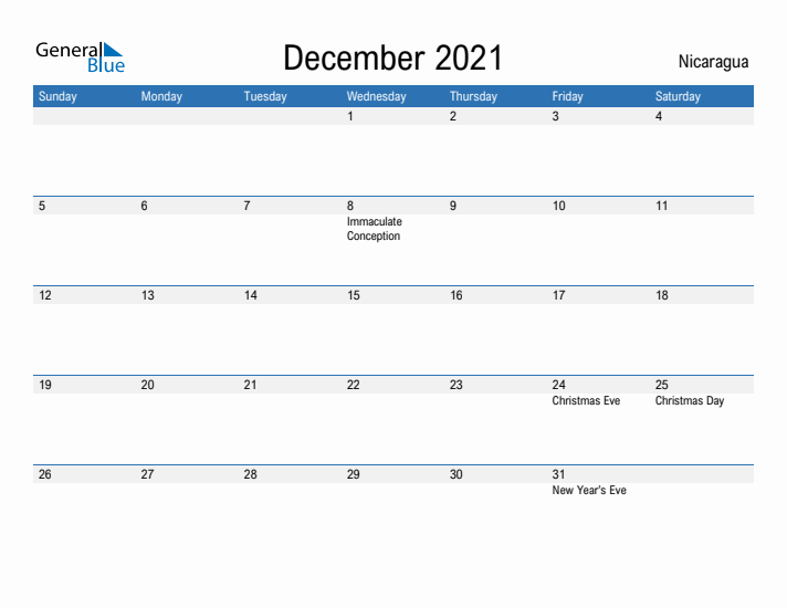 Fillable December 2021 Calendar