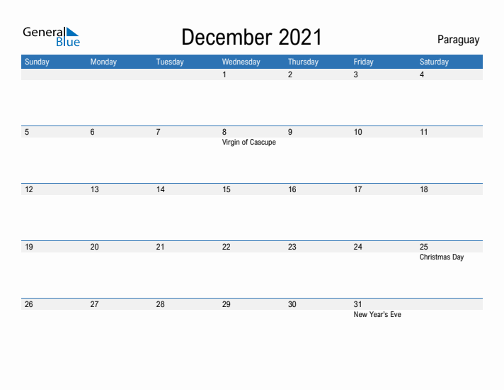 Fillable December 2021 Calendar