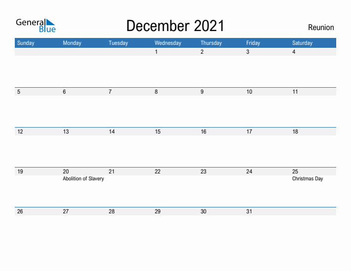 Fillable December 2021 Calendar