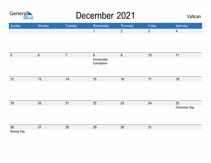 Fillable December 2021 Calendar