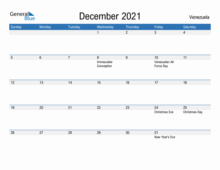 Fillable December 2021 Calendar