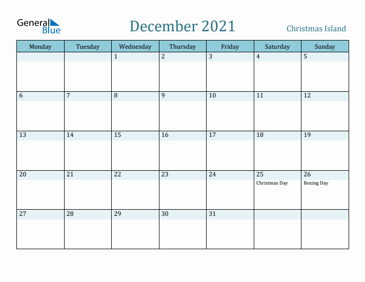 December 2021 Calendar with Holidays