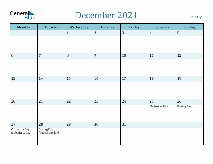 December 2021 Calendar with Holidays