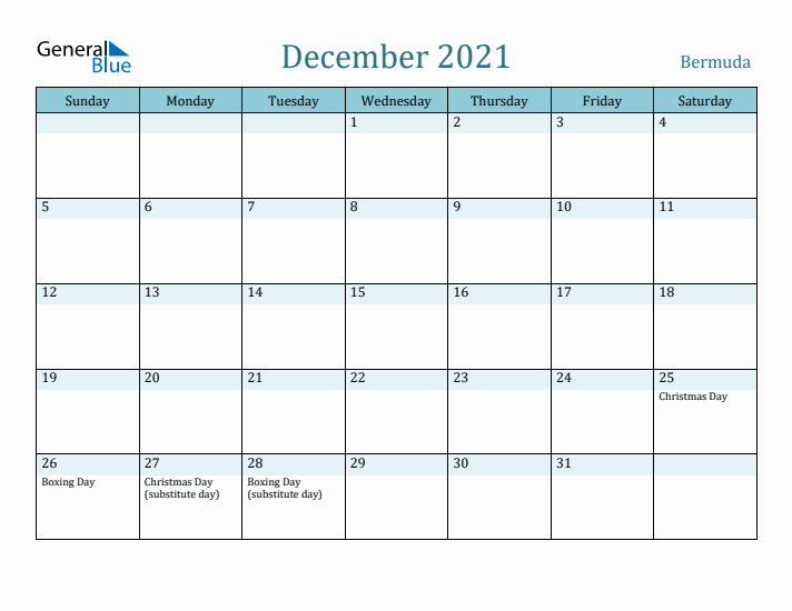 December 2021 Calendar with Holidays