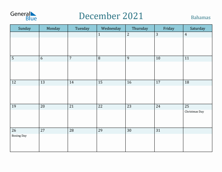 December 2021 Calendar with Holidays