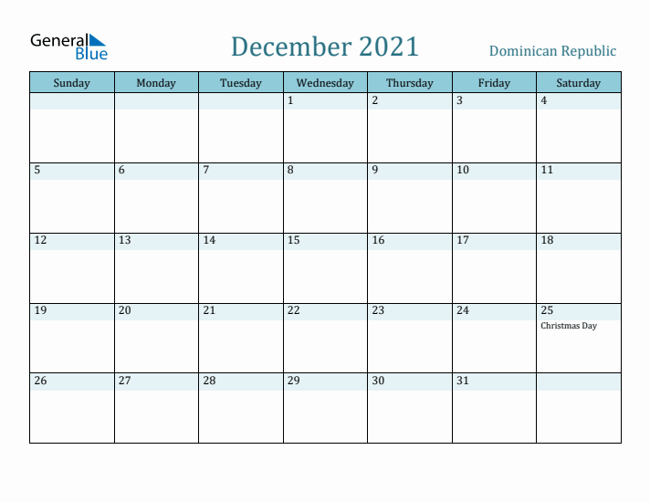 December 2021 Calendar with Holidays