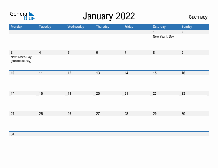 Fillable January 2022 Calendar