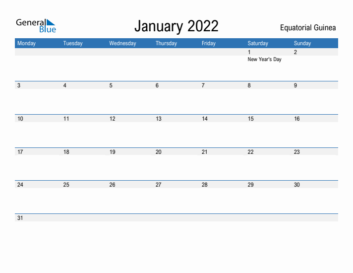 Fillable January 2022 Calendar