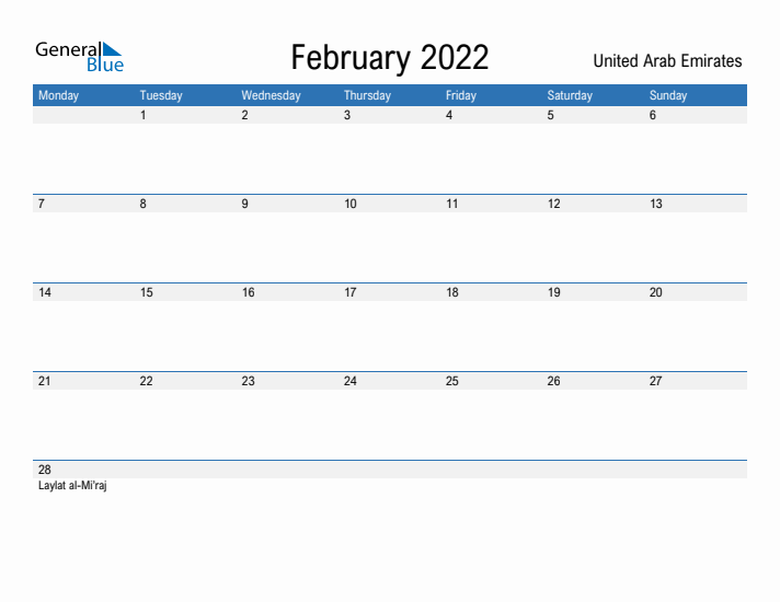 Fillable February 2022 Calendar