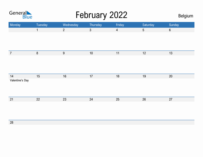 Fillable February 2022 Calendar