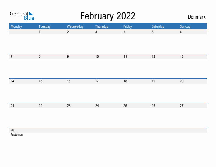 Fillable February 2022 Calendar